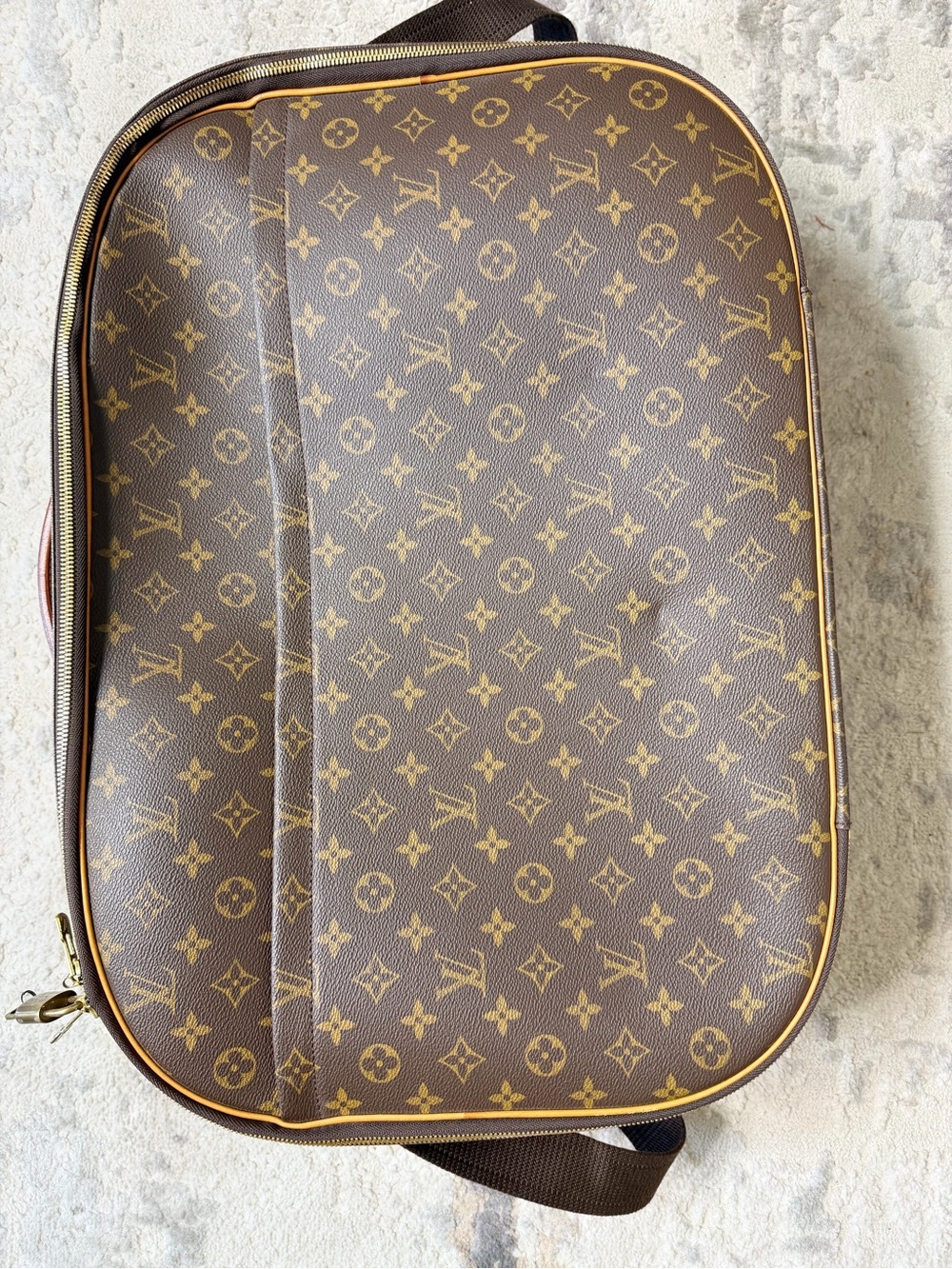 Louis Vuitton Brown & Gold Monogram Canvas Travel Case